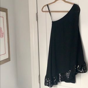 Julie Brown One-Shoulder Sequin Tunic